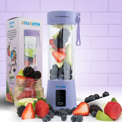 PURPLE BLITZBOTTLE <br> PORTABLE  BLENDER