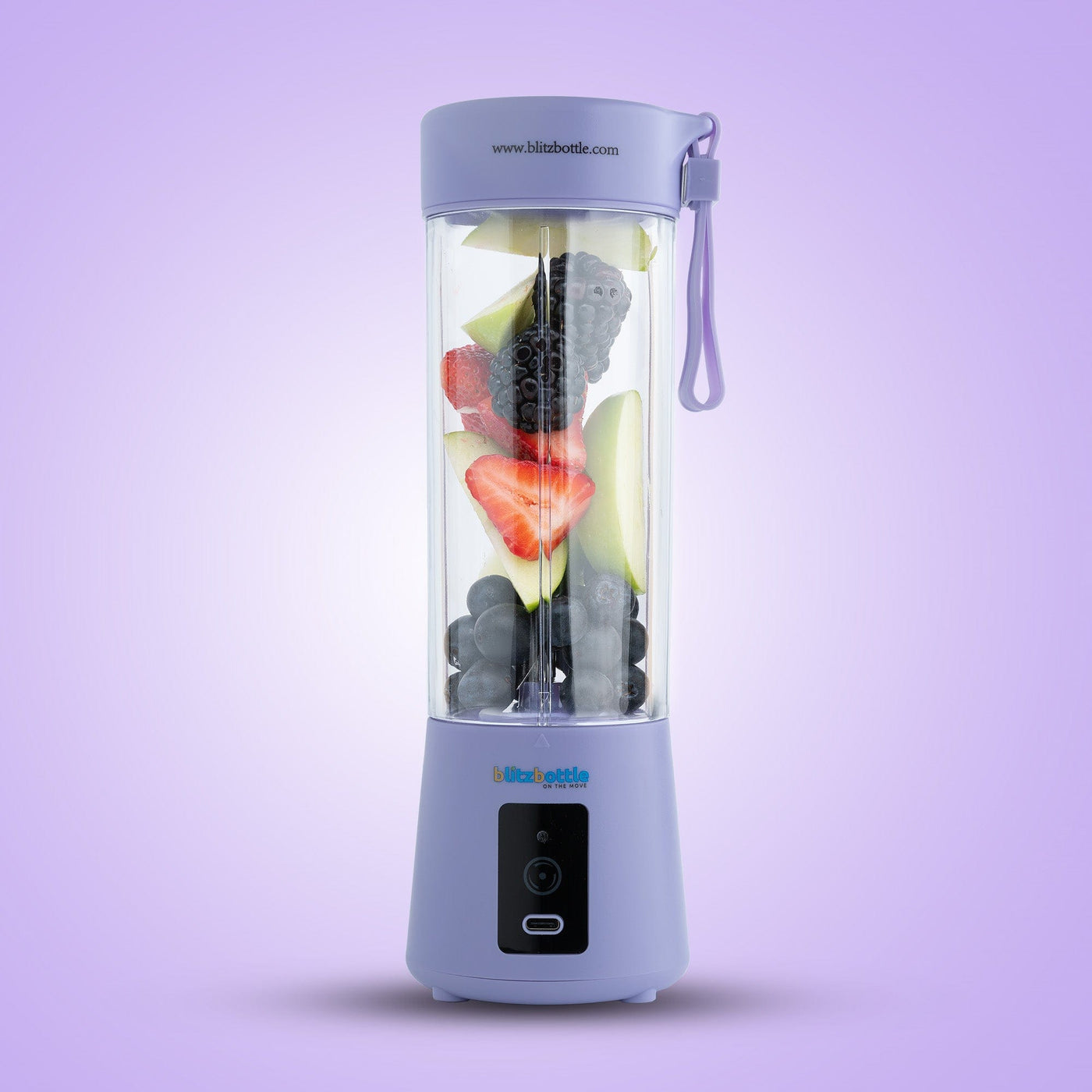 PURPLE BLITZBOTTLE <br> PORTABLE  BLENDER