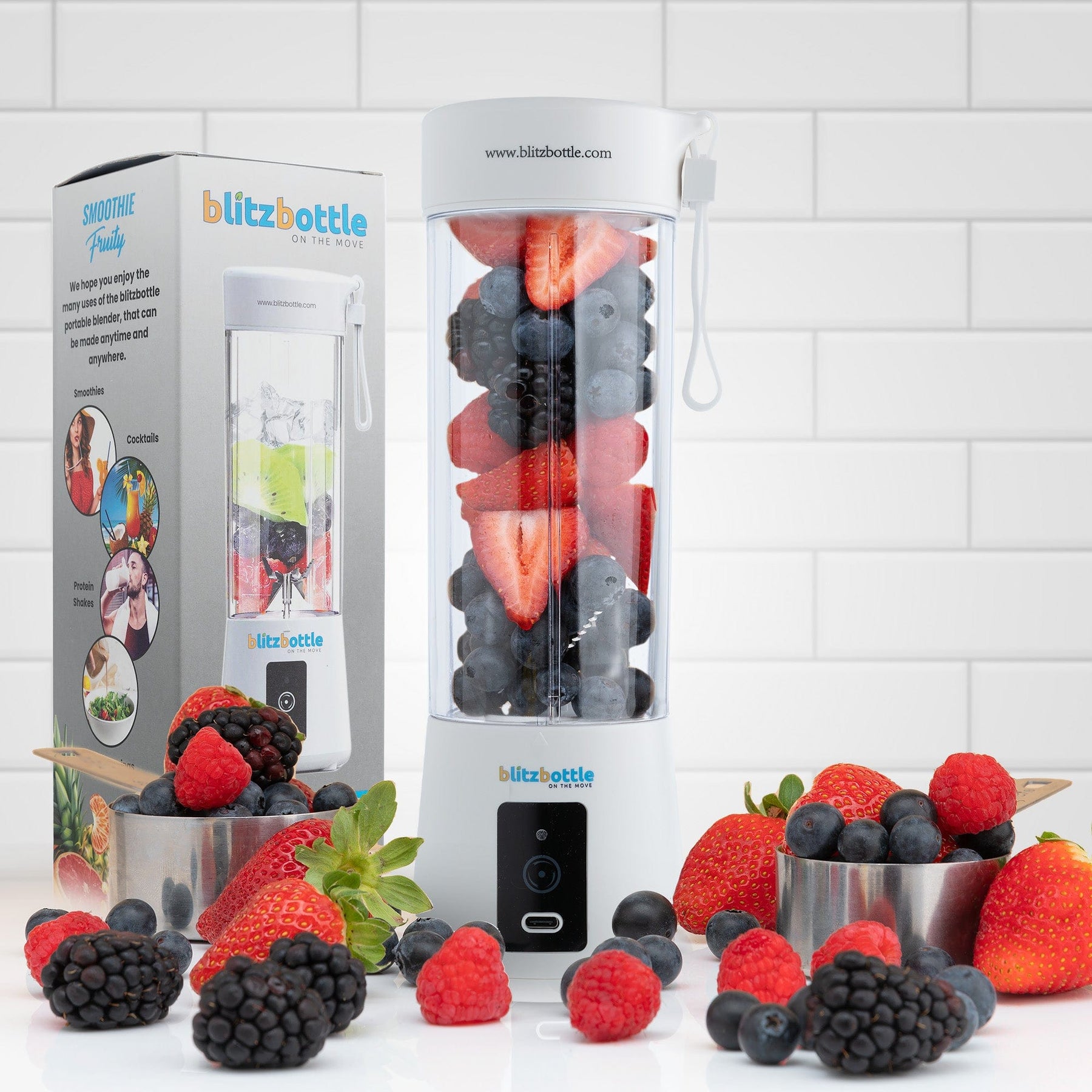 PURPLE BLITZBOTTLE PORTABLE BLENDER